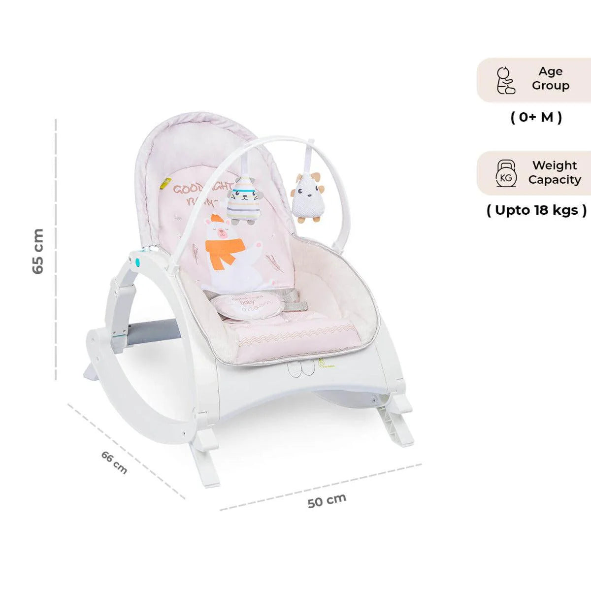 Discover the versatility of the R For Rabbit 3-in-1 Baby Rocker & Bouncer, transitioning from play to feeding and resting with ease, ensuring comfort and engagement for your child. Available at uSmile.toys."www.usmile.toys
